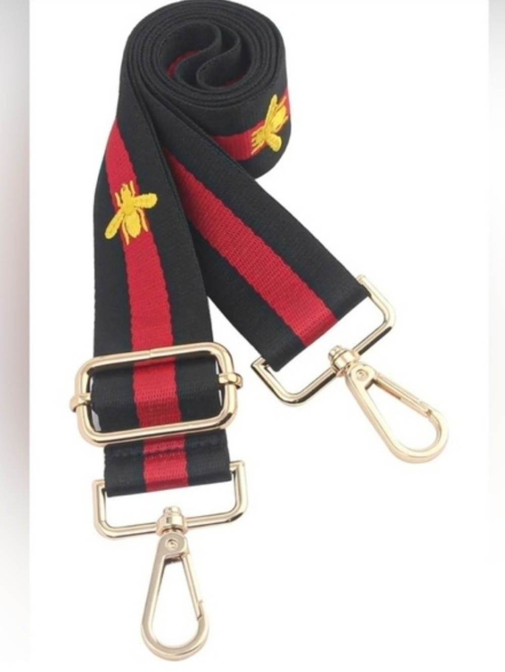 Black and Red Gucci Strap